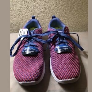 NWOB Champions pink and purple sneakers size 7.5 M